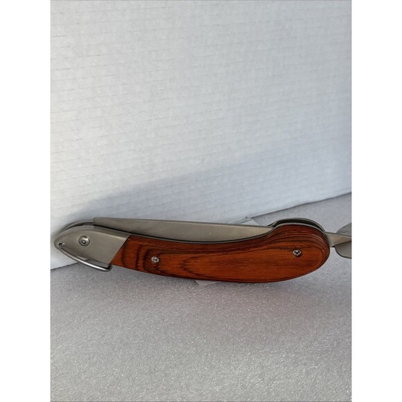 Charcoal Champion Folding Handle Fork Camping Or Grilling at Home Easy Storage - Picture 3 of 14